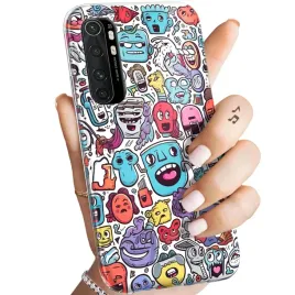 etui-do-xiaomi-mi-note-10-lite-wzory-doodle-zwierzeta-potwory-rysunki-case