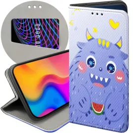 etui-z-klapka-do-realme-8-5g-wzory-potwory-potwor-monster-futeral-pokrowiec