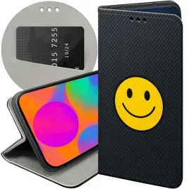etui-z-klapka-do-iphone-12-mini-wzory-usmiech-smile-emoji-futeral-pokrowiec