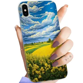 etui-do-iphone-x-xs-wzory-chmury-niebo-blekit-obudowa-pokrowiec-case