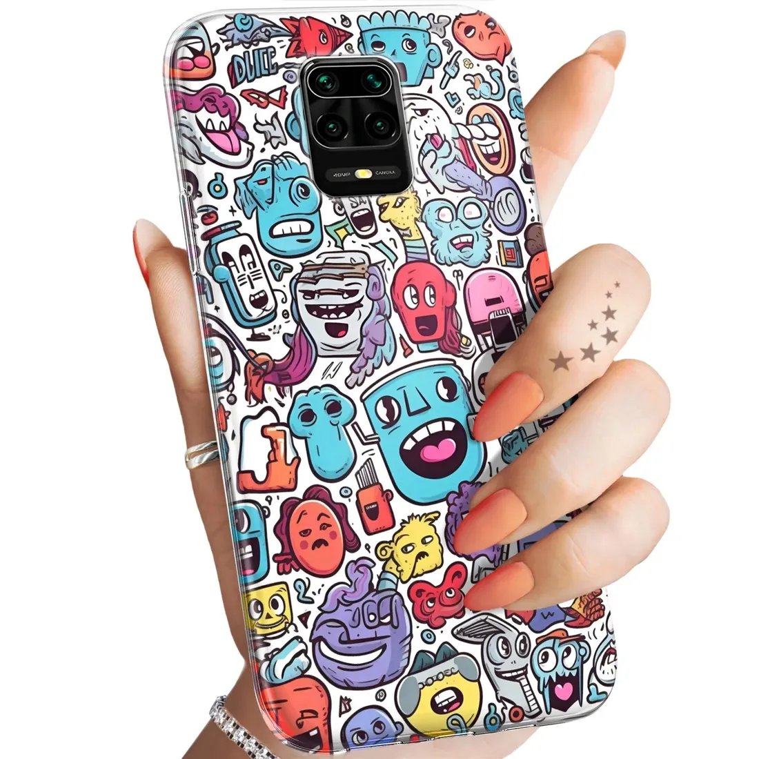 etui-do-xiaomi-redmi-note-9-pro-9-pro-max-note-9s-wzory-doodle-potwory-stan-nowy