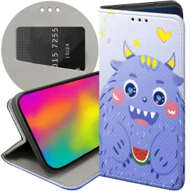 etui-z-klapka-do-realme-c33-wzory-potwory-potwor-monster-futeral-pokrowiec