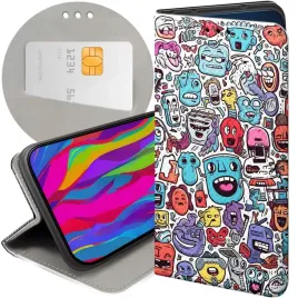 etui-do-samsung-galaxy-j3-2016-wzory-doodle-zwierzeta-potwory-rysunki-case