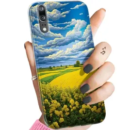 etui-do-huawei-p20-pro-wzory-chmury-niebo-blekit-obudowa-pokrowiec-case