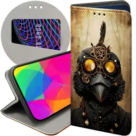 etui-z-klapka-do-samsung-galaxy-a40-wzory-steampunk-maszyny-laboratoria