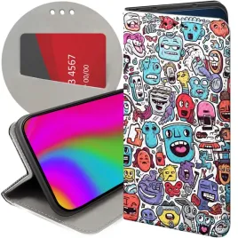 etui-do-samsung-galaxy-j7-2017-wzory-doodle-zwierzeta-potwory-rysunki-case