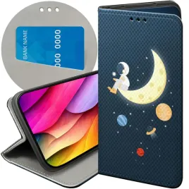 etui-z-klapka-do-realme-8-5g-wzory-ksiezyc-gwiazdy-kosmos-planety-futeral