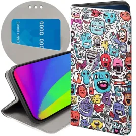 etui-do-redmi-note-12-5g-poco-x5-wzory-doodle-zwierzeta-potwory-rysunki