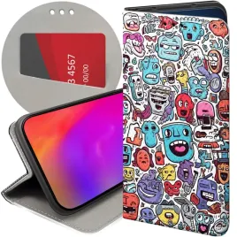 etui-do-samsung-galaxy-m23-5g-wzory-doodle-zwierzeta-potwory-rysunki-case