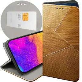 etui-z-klapka-do-huawei-p30-wzory-brazowe-drewniane-brown-futeral-pokrowiec