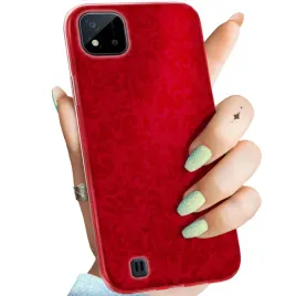 etui-do-realme-c11-2021-c20-wzory-czerwone-serca-roze-obudowa-pokrowiec