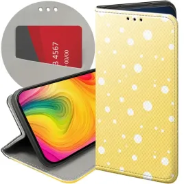 etui-z-klapka-do-realme-8-5g-wzory-kropki-grochy-bokeh-dots-futeral-case