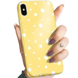 etui-do-iphone-x-xs-wzory-kropki-grochy-bokeh-dots-obudowa-pokrowiec-case