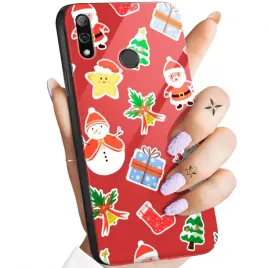 etui-szklane-do-huawei-p-smart-2019-wzory-swieta-mikolaj-renifer-glass-case