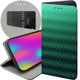 etui-z-klapka-do-realme-8-5g-wzory-zielone-grassy-green-futeral-pokrowiec
