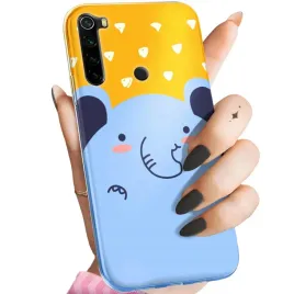etui-do-xiaomi-redmi-note-8-wzory-slon-slonie-sloniki-obudowa-pokrowiec