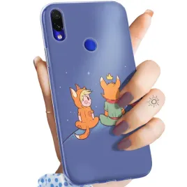 etui-do-xiaomi-redmi-note-7-7-pro-wzory-maly-ksiaze-lisek-roza-planeta