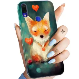 etui-do-xiaomi-redmi-note-7-7-pro-wzory-liski-lisy-fox-obudowa-pokrowiec