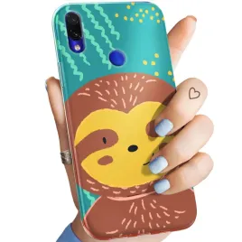 etui-do-xiaomi-redmi-note-7-7-pro-wzory-leniwiec-smieszne-obudowa-case