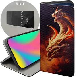 etui-z-klapka-do-iphone-x-xs-wzory-smoki-dragon-taniec-smokow-futeral
