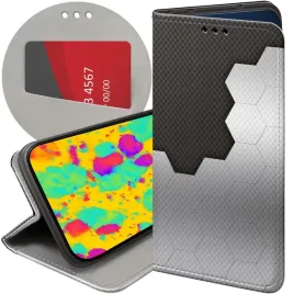 etui-z-klapka-do-xiaomi-redmi-note-8t-wzory-szare-metallic-grey-futeral