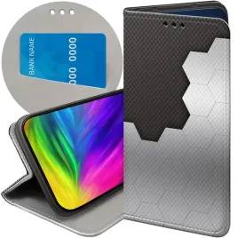 etui-z-klapka-do-xiaomi-mi-11-lite-4g-5g-wzory-szare-metallic-grey-case