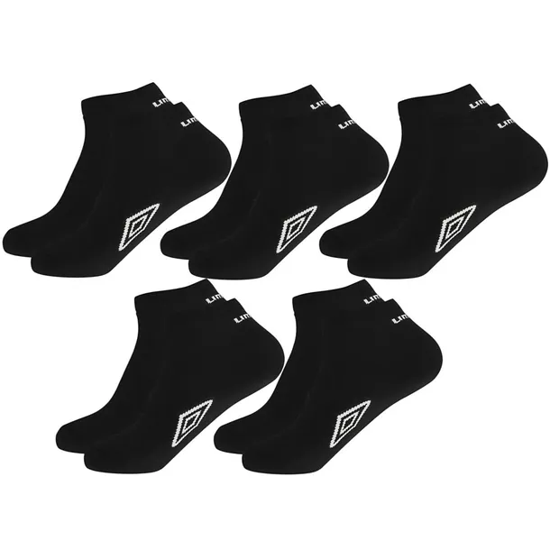 Skarpetki Stopki Męskie Umbro 5Pak Czarne 5 Par Skarpety Niskie Sport 39-42