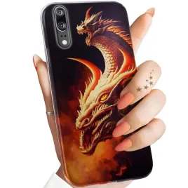 etui-do-huawei-p20-pro-wzory-smoki-dragon-taniec-smokow-obudowa-pokrowiec