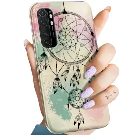 etui-do-xiaomi-mi-note-10-lite-wzory-boho-lapacz-snow-piora-obudowa-case