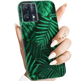 etui-do-realme-9-pro-wzory-liscie-lisciaste-natura-obudowa-pokrowiec-case