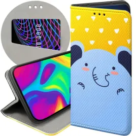 etui-z-klapka-do-xiaomi-redmi-note-8t-wzory-slon-slonie-sloniki-futeral
