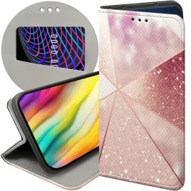 etui-z-klapka-do-realme-8-5g-wzory-rozowe-zloto-roz-futeral-pokrowiec-case