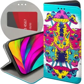 etui-z-klapka-do-realme-8-5g-wzory-psycho-lsd-psychodelic-grzybki-futeral