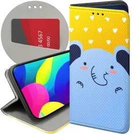 etui-z-klapka-do-realme-8-5g-wzory-slon-slonie-sloniki-futeral-pokrowiec