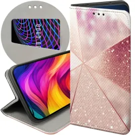etui-z-klapka-do-xiaomi-redmi-note-9-wzory-rozowe-zloto-roz-futeral-case