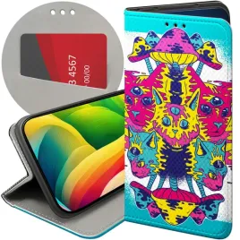 etui-z-klapka-do-iphone-14-pro-wzory-psycho-lsd-psychodelic-grzybki-futeral