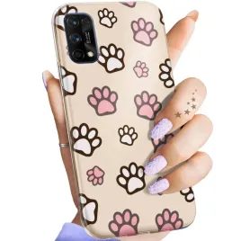 etui-do-realme-7-pro-wzory-lapki-slady-lapa-stopa-obudowa-pokrowiec-case