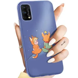 etui-do-realme-7-pro-wzory-maly-ksiaze-lisek-roza-planeta-obudowa-pokrowiec