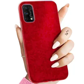 etui-do-realme-7-pro-wzory-czerwone-serca-roze-obudowa-pokrowiec-case