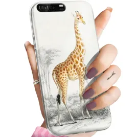 etui-do-huawei-p9-wzory-zyrafa-smieszne-sawanna-obudowa-pokrowiec-case