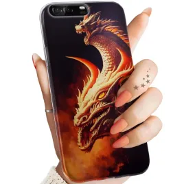 etui-do-huawei-p9-wzory-smoki-dragon-taniec-smokow-obudowa-pokrowiec-case