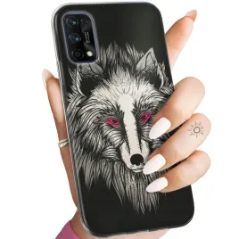 etui-do-realme-7-pro-wzory-wilk-wilkolak-wolf-wilczyca-obudowa-pokrowiec