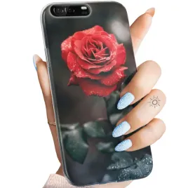 etui-do-huawei-p9-wzory-roza-z-roza-rose-obudowa-pokrowiec-case