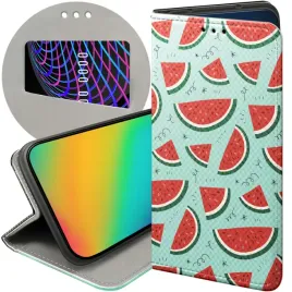 etui-z-klapka-do-iphone-14-plus-wzory-owoce-arbuz-ananas-cytryny-futeral