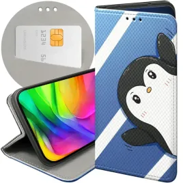 etui-z-klapka-do-xiaomi-redmi-9-wzory-pingwinek-pingwin-happy-feet-futeral