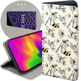 etui-z-klapka-do-xiaomi-redmi-note-7-wzory-owady-motyle-pszczolki-futeral
