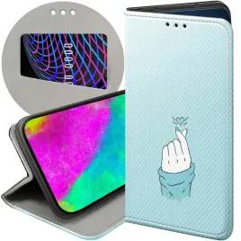 etui-z-klapka-do-samsung-galaxy-xcover-4-4s-wzory-niebieskie-blue-blau