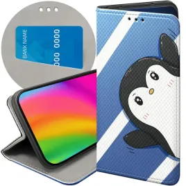 etui-z-klapka-do-motorola-moto-g8-power-wzory-pingwinek-pingwin-happy-feet