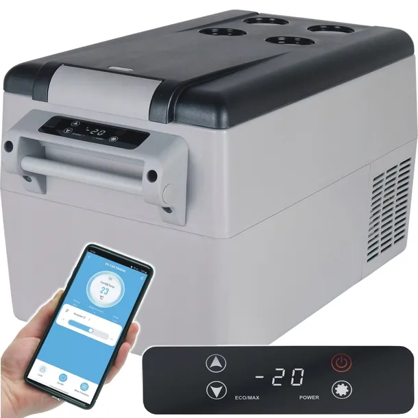 33L lodówka zamrażarka -20°C 12V/24V|230V bluetooth samochodowa sprężarkowa