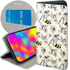 etui-z-klapka-do-realme-8-5g-wzory-owady-motyle-pszczolki-futeral-pokrowiec